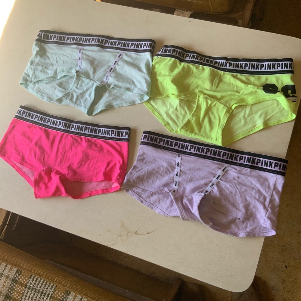Pink boy shorts